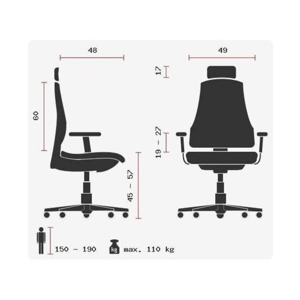 N° de l'image du produit 9 : Siège de bureau / fauteuil de direction hjh OFFICE AIR PORT maille/cuir, noir