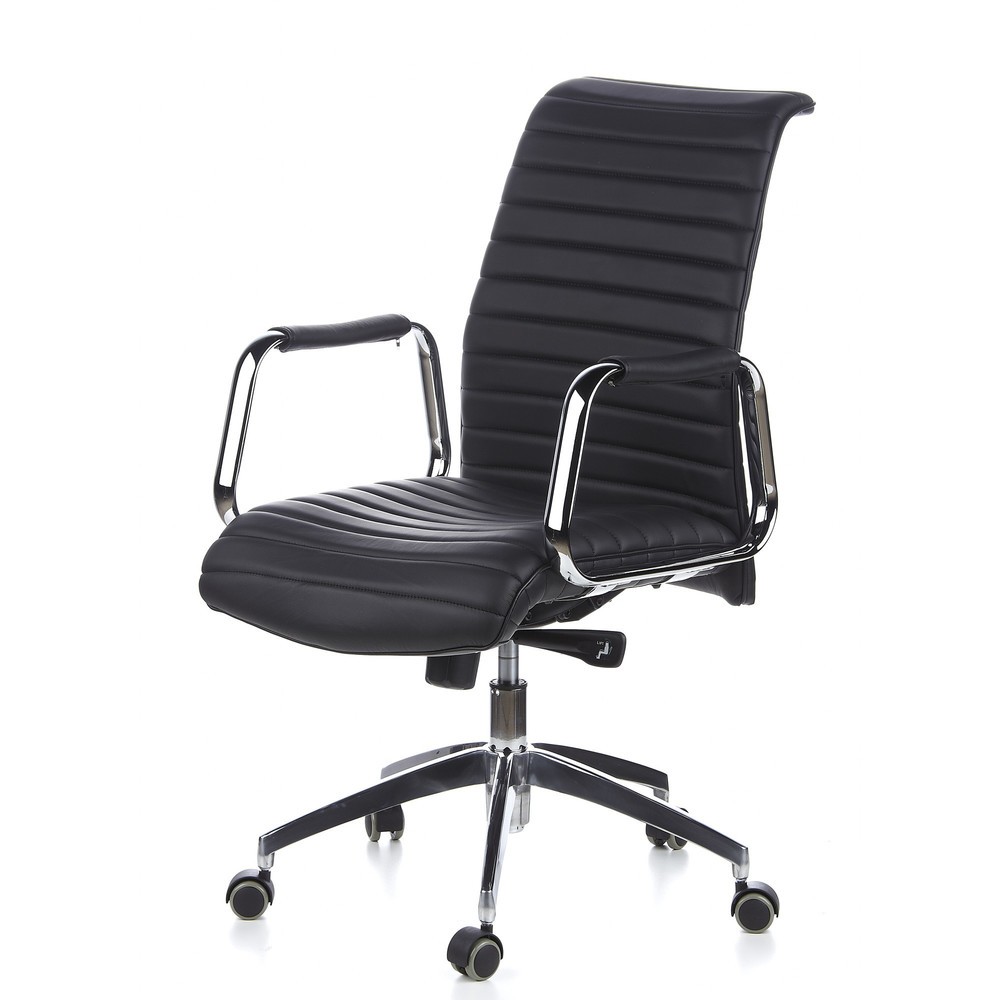 N° de l'image du produit 11 : Siège de bureau / fauteuil de direction hjh OFFICE ASPERA 10 cuir, noir