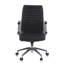 N° de l'image du produit 1 : Siège de bureau / fauteuil de direction hjh OFFICE ASPERA 10 cuir, noir