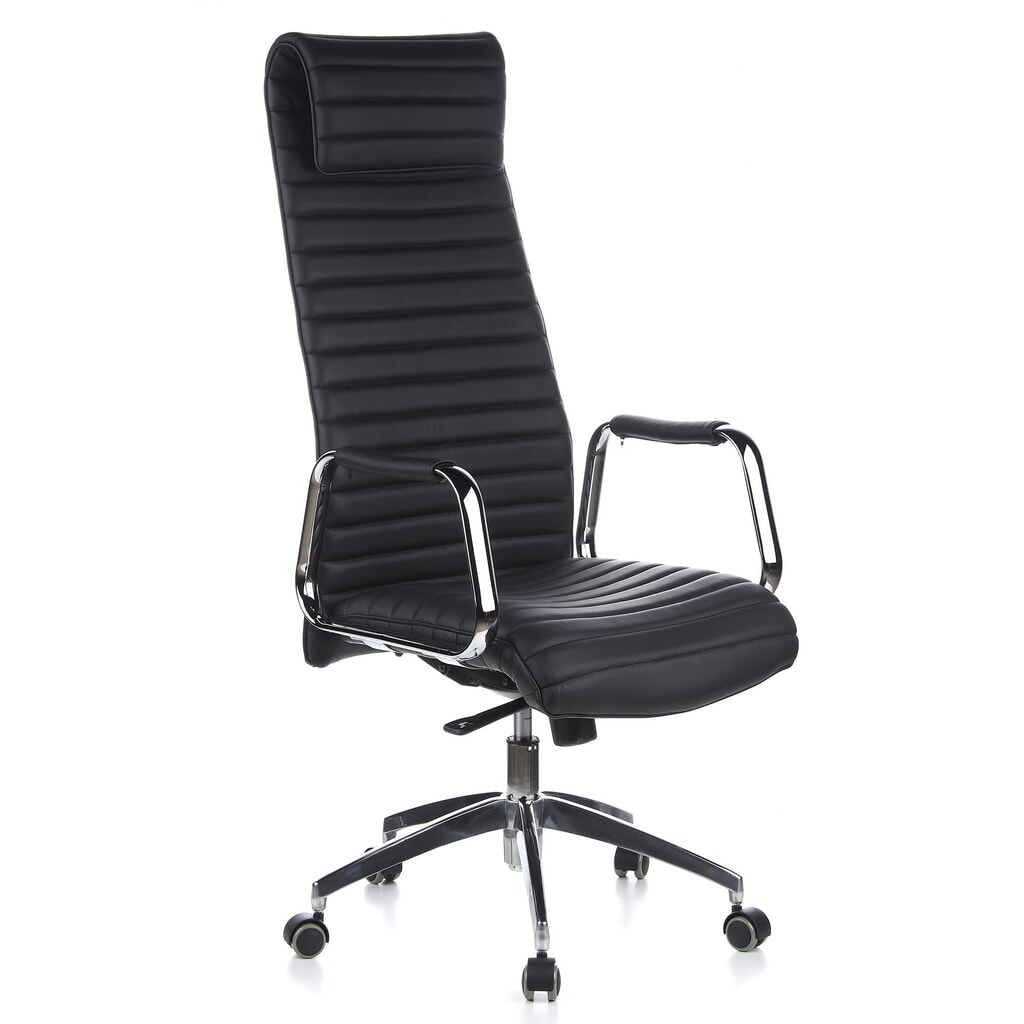 Siège de bureau / fauteuil de direction hjh ASPERA 20 cuir, noir N° de l'image du produit 4 : Siège de bureau / fauteuil de direction hjh ASPERA 20 cuir, noir