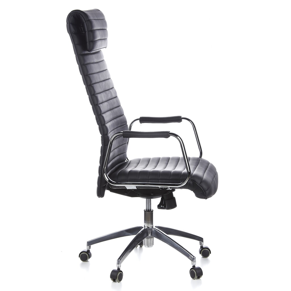 Siège de bureau / fauteuil de direction hjh ASPERA 20 cuir, noir N° de l'image du produit 5 : Siège de bureau / fauteuil de direction hjh ASPERA 20 cuir, noir