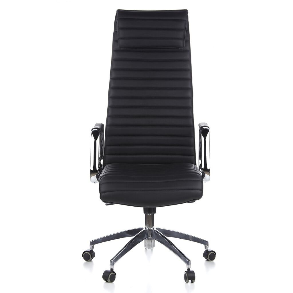 Siège de bureau / fauteuil de direction hjh ASPERA 20 cuir, noir Illustration du produit: Siège de bureau / fauteuil de direction hjh ASPERA 20 cuir, noir