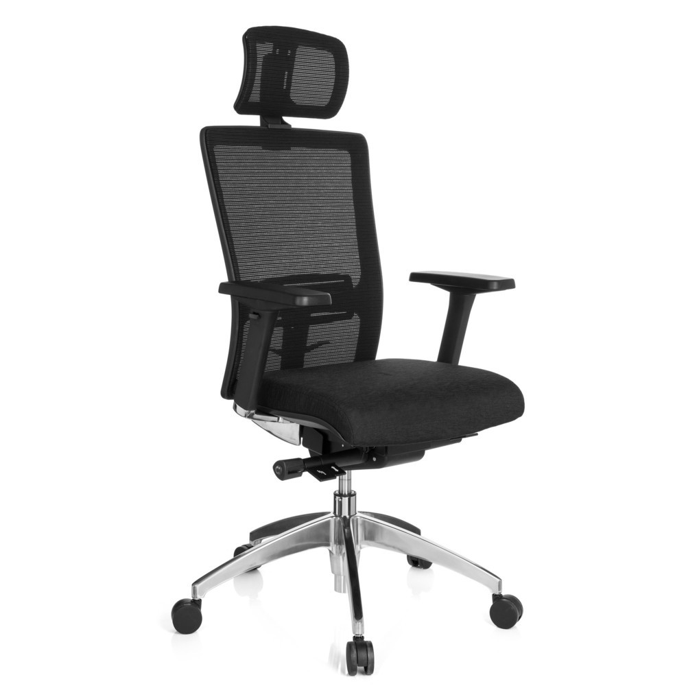 Numéro de l'image du produit 2: Siège de bureau / fauteuil de direction hjh OFFICE ASTRA LUX tissu/maille, noir