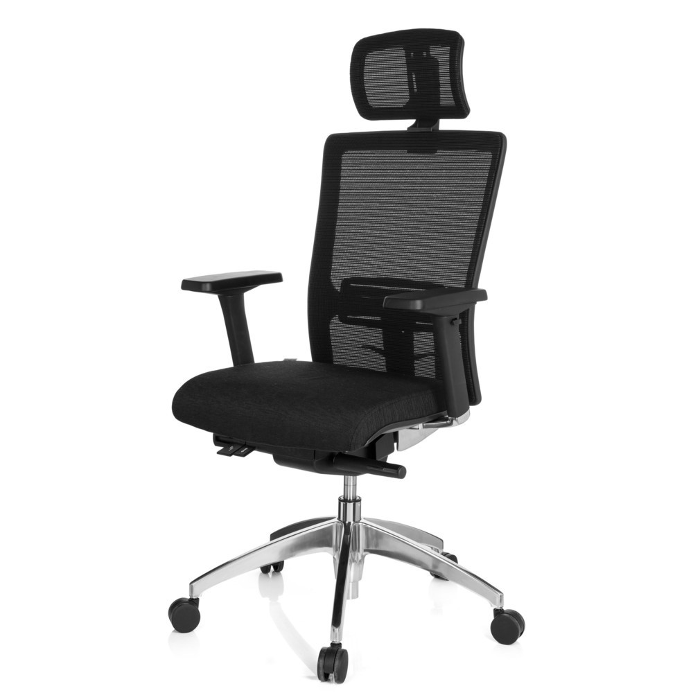 Numéro de l'image du produit 9: Siège de bureau / fauteuil de direction hjh OFFICE ASTRA LUX tissu/maille, noir