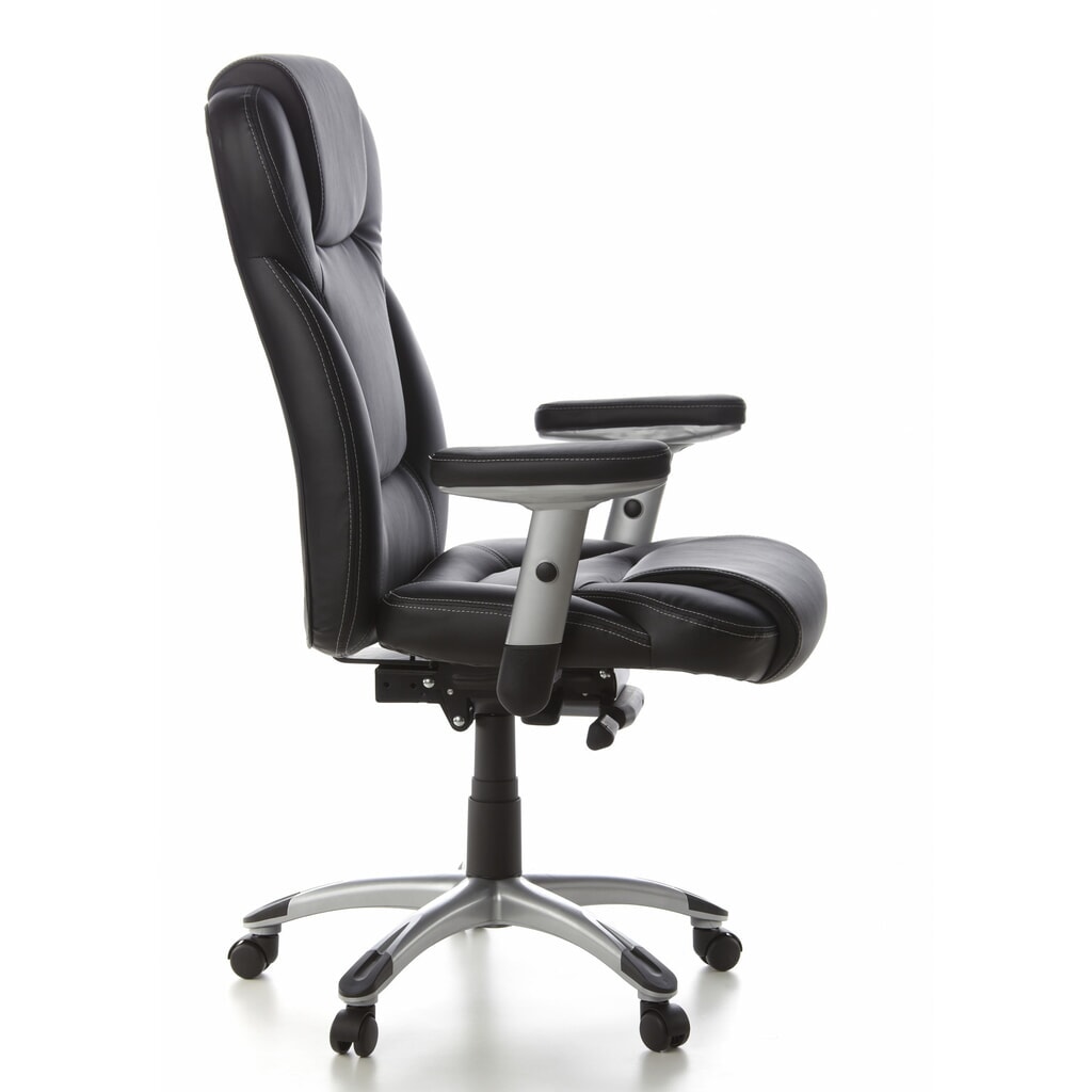 N° de l'image du produit 5 : Siège de bureau / fauteuil de direction hjh OFFICE EMBASSY 200 cuir, noir