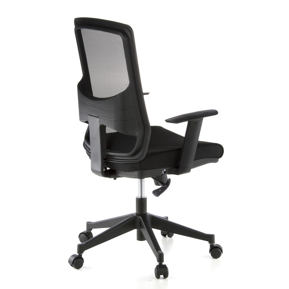 N° de l'image du produit 4 : Siège de bureau / fauteuil de direction hjh OFFICE LAVITA tissu, noir