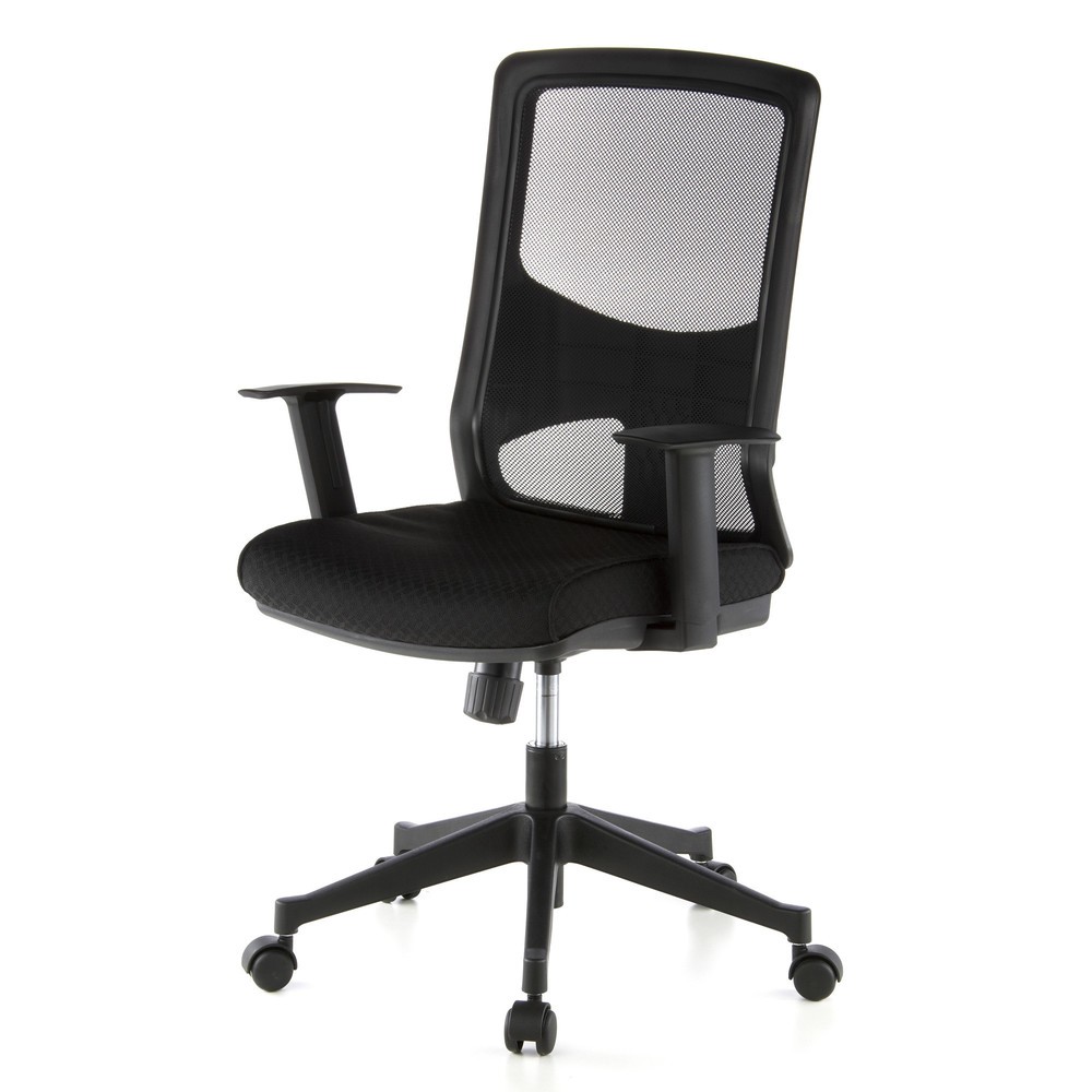 N° de l'image du produit 9 : Siège de bureau / fauteuil de direction hjh OFFICE LAVITA tissu, noir