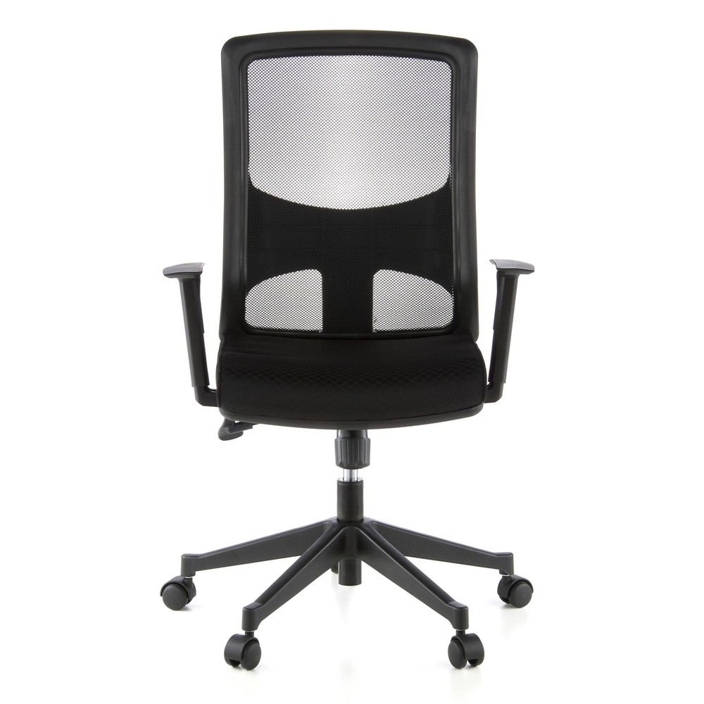 N° de l'image du produit 1 : Siège de bureau / fauteuil de direction hjh OFFICE LAVITA tissu, noir