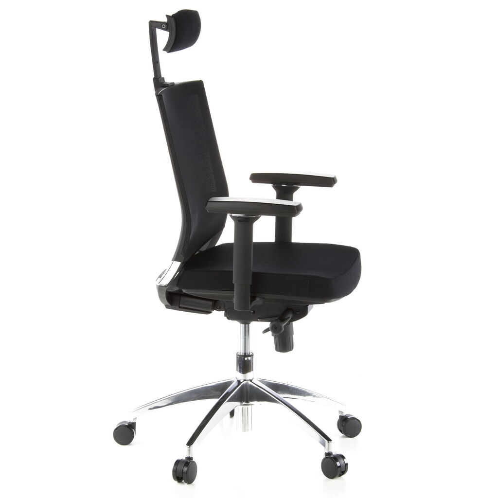 Siège de bureau / fauteuil de direction hjh OFFICE PORTO MAX tissu, noir N° de l'image du produit 4 : Siège de bureau / fauteuil de direction hjh OFFICE PORTO MAX tissu, noir
