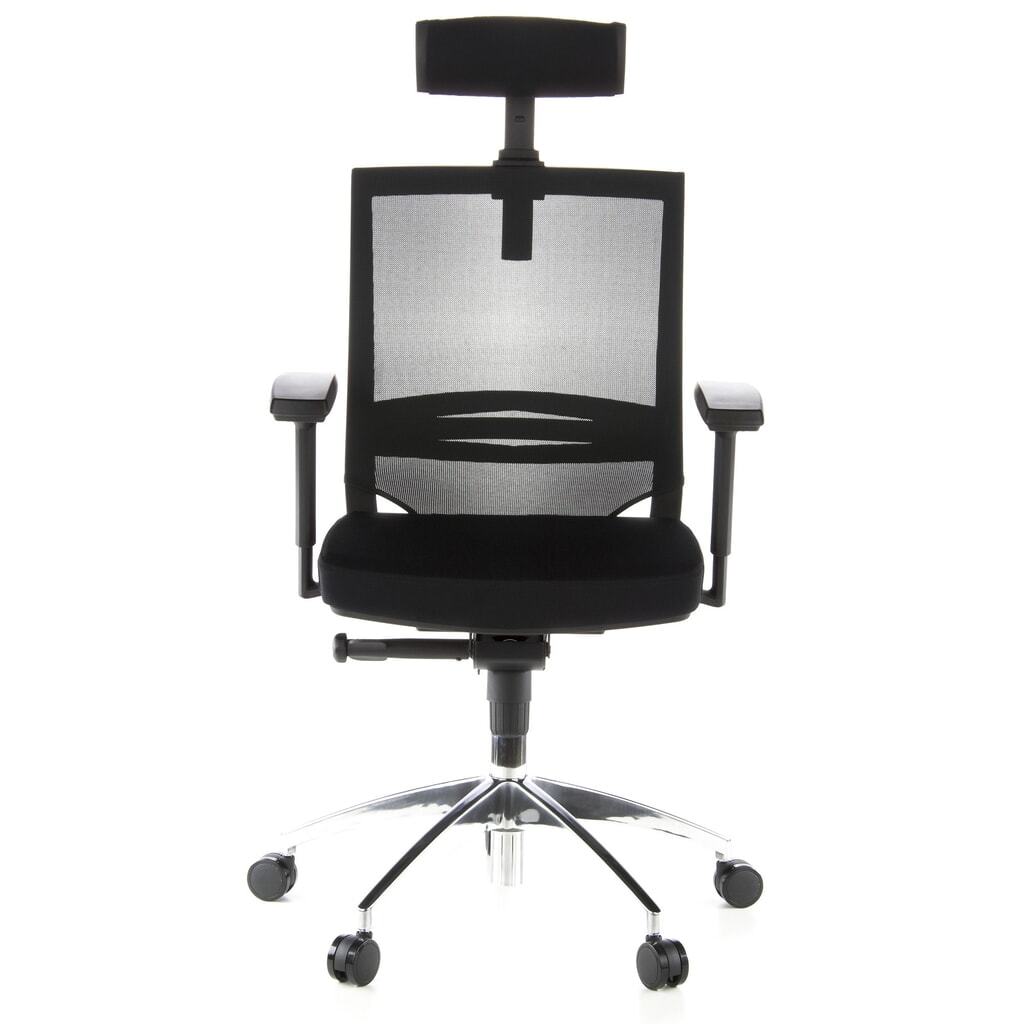 Siège de bureau / fauteuil de direction hjh OFFICE PORTO MAX tissu, noir N° de l'image du produit 1 : Siège de bureau / fauteuil de direction hjh OFFICE PORTO MAX tissu, noir