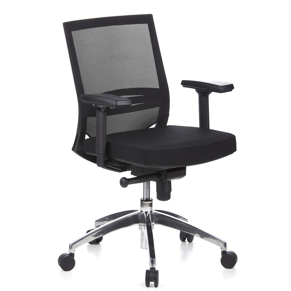 N° de l'image du produit 4 : Siège de bureau / fauteuil de direction hjh OFFICE PORTO PRO tissu, noir