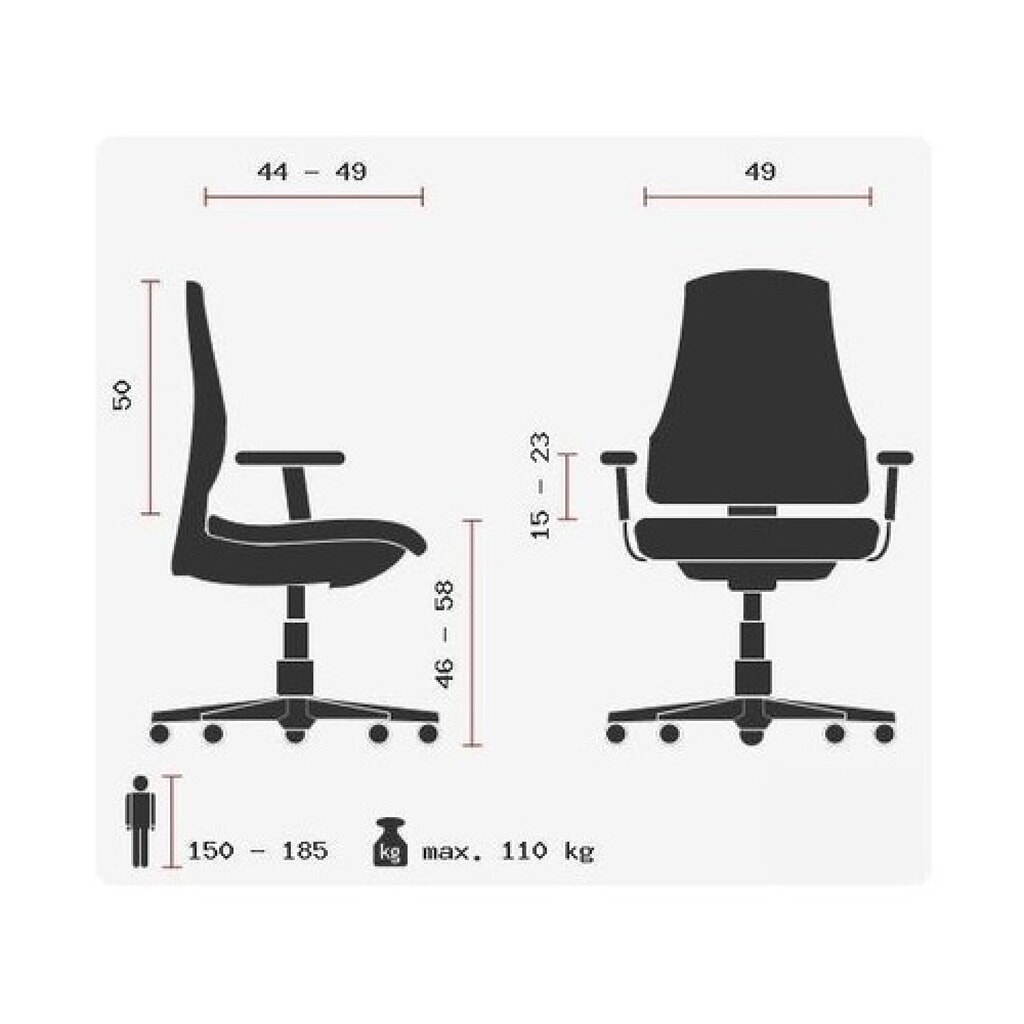 N° de l'image du produit 12 : Siège de bureau / fauteuil de direction hjh OFFICE PORTO PRO tissu, noir