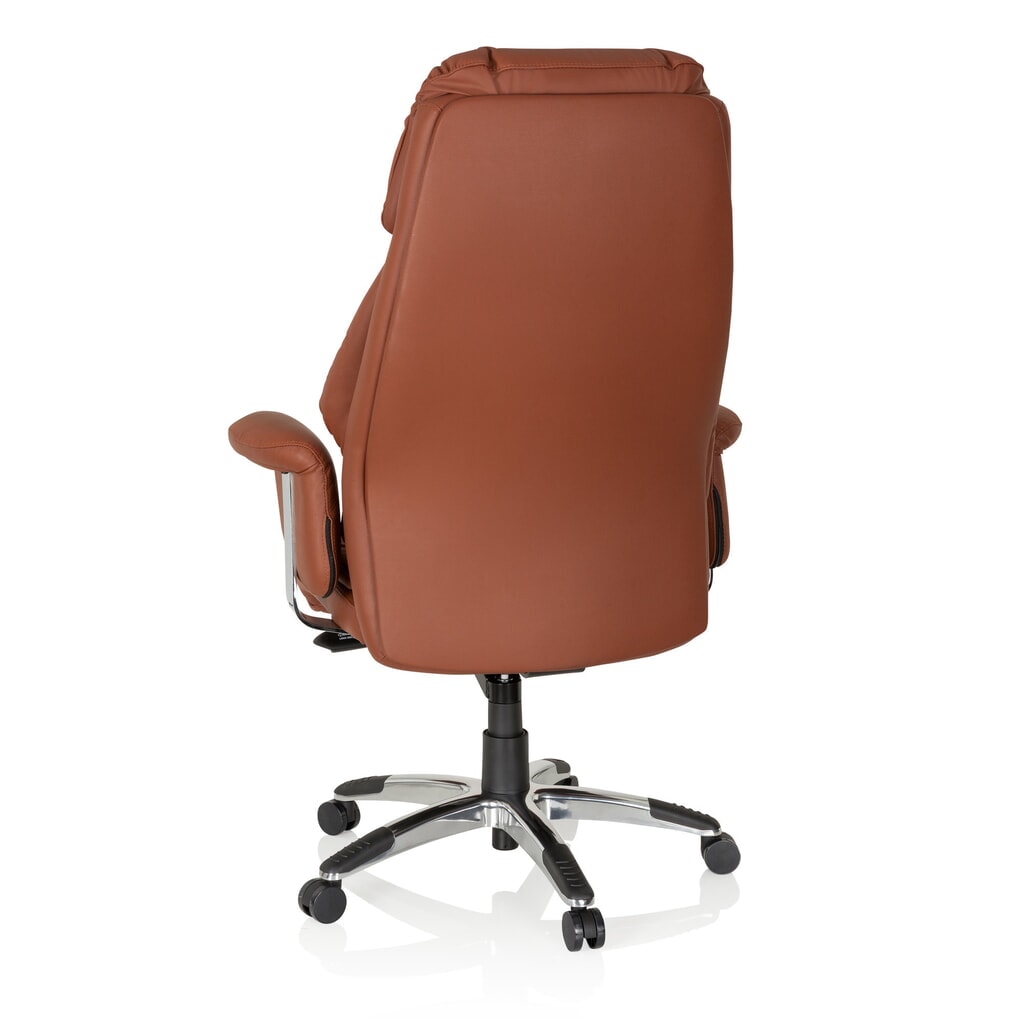 Siège de bureau / fauteuil de direction hjh OFFICE PRADO cuir, marron N° de l'image du produit 8 : Siège de bureau / fauteuil de direction hjh OFFICE PRADO cuir, marron