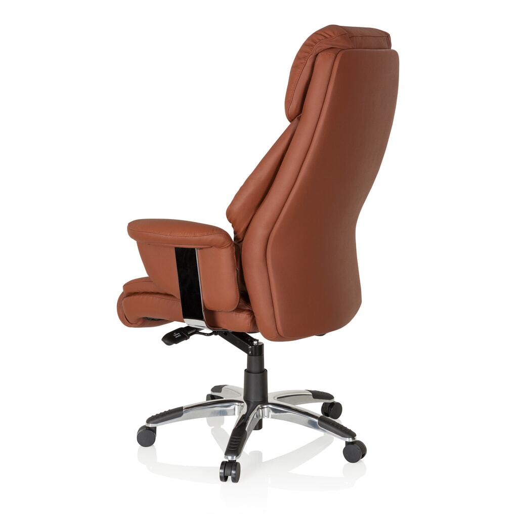 Siège de bureau / fauteuil de direction hjh OFFICE PRADO cuir, marron N° de l'image du produit 9 : Siège de bureau / fauteuil de direction hjh OFFICE PRADO cuir, marron