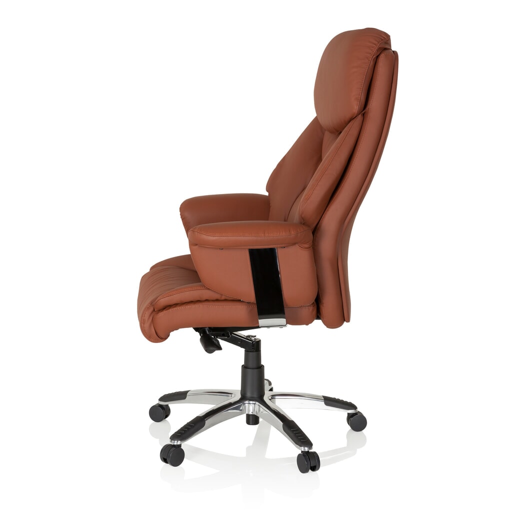 Siège de bureau / fauteuil de direction hjh OFFICE PRADO cuir, marron N° de l'image du produit 10 : Siège de bureau / fauteuil de direction hjh OFFICE PRADO cuir, marron