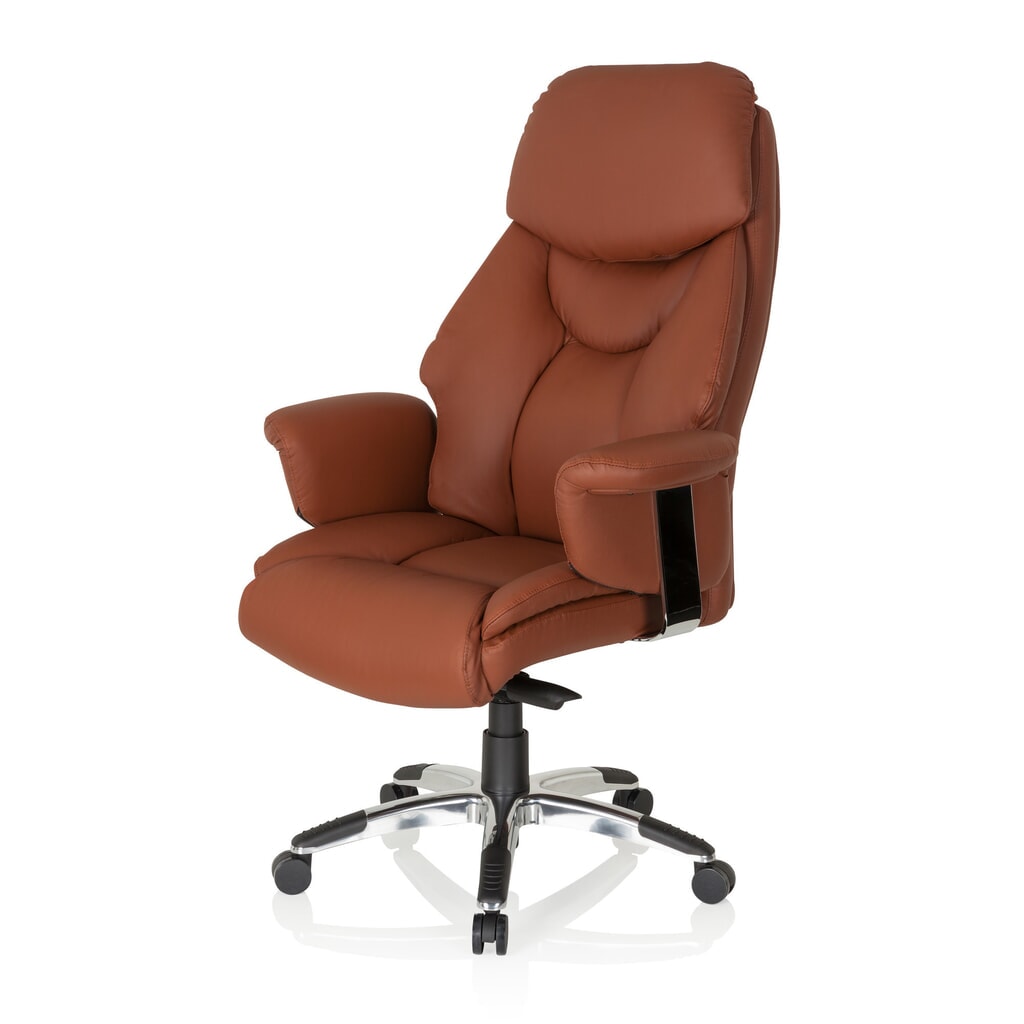 Siège de bureau / fauteuil de direction hjh OFFICE PRADO cuir, marron N° de l'image du produit 11 : Siège de bureau / fauteuil de direction hjh OFFICE PRADO cuir, marron