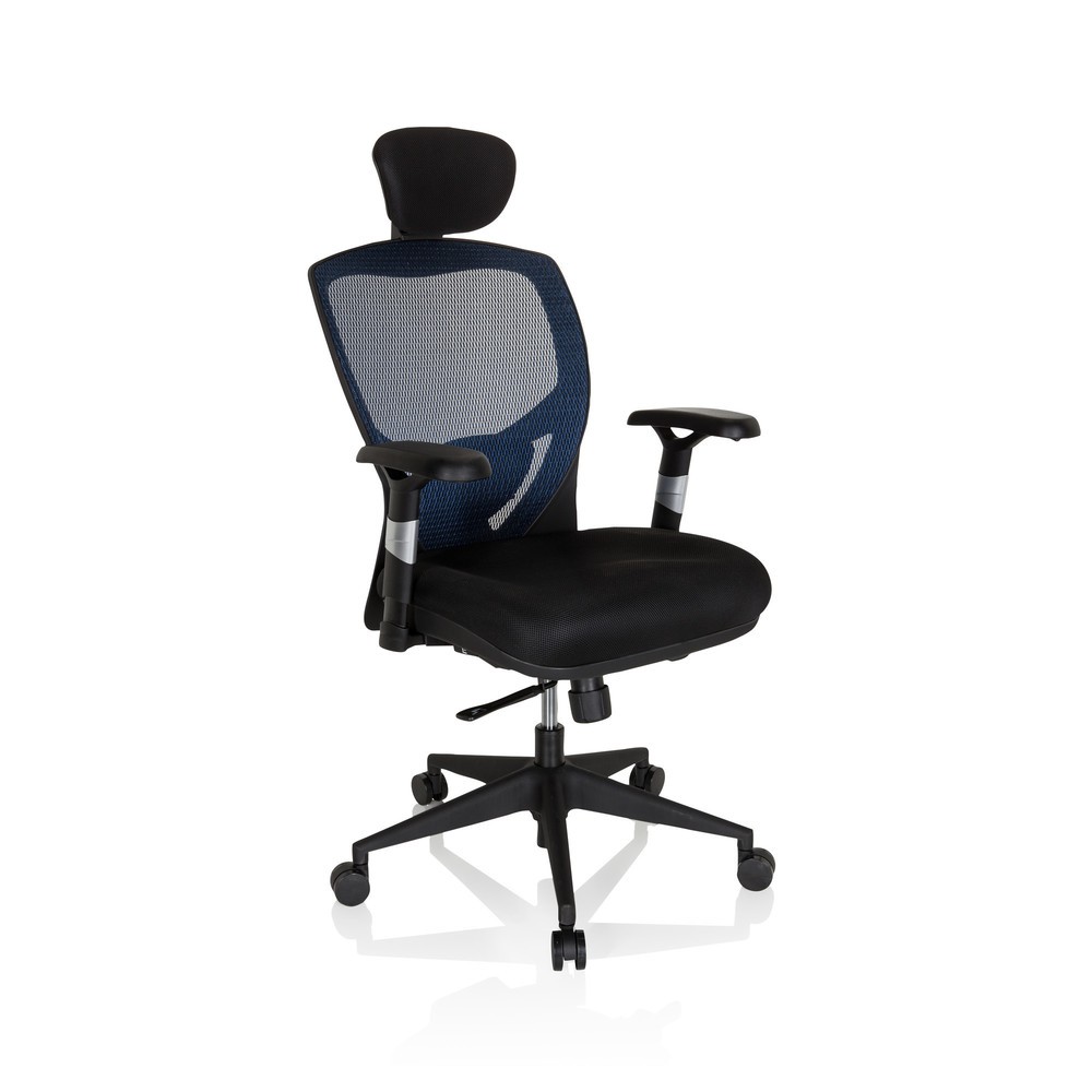 Numéro de l'image du produit 2: Siège de bureau / fauteuil de direction hjh OFFICE VENUS BASE tissu, bleu/noir
