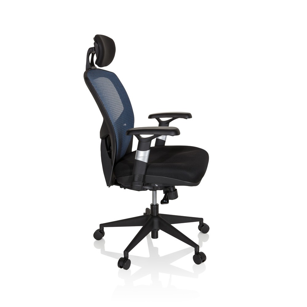 Numéro de l'image du produit 3: Siège de bureau / fauteuil de direction hjh OFFICE VENUS BASE tissu, bleu/noir