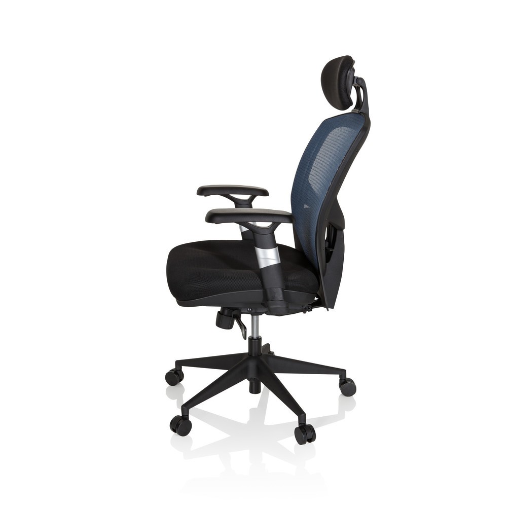 Numéro de l'image du produit 8: Siège de bureau / fauteuil de direction hjh OFFICE VENUS BASE tissu, bleu/noir