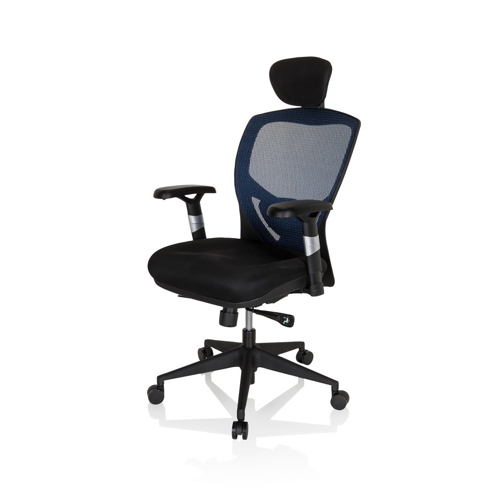 Numéro de l'image du produit 9: Siège de bureau / fauteuil de direction hjh OFFICE VENUS BASE tissu, bleu/noir