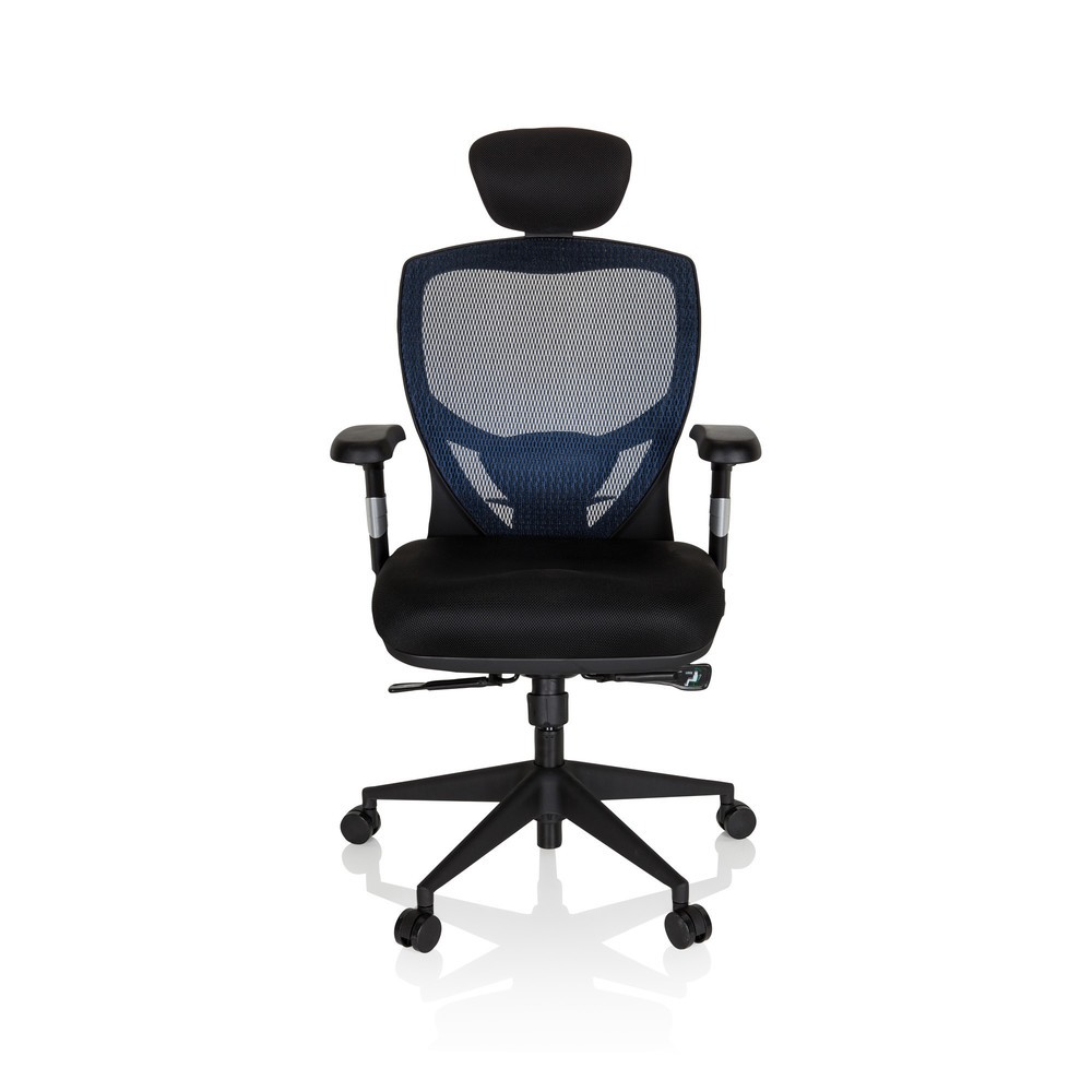 Illustration du produit: Siège de bureau / fauteuil de direction hjh OFFICE VENUS BASE tissu, bleu/noir