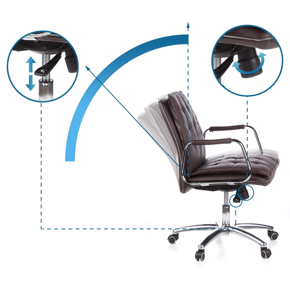 Numéro de l'image du produit 10: Siège de bureau / fauteuil de direction hjh OFFICE VILLA 10 cuir, marron