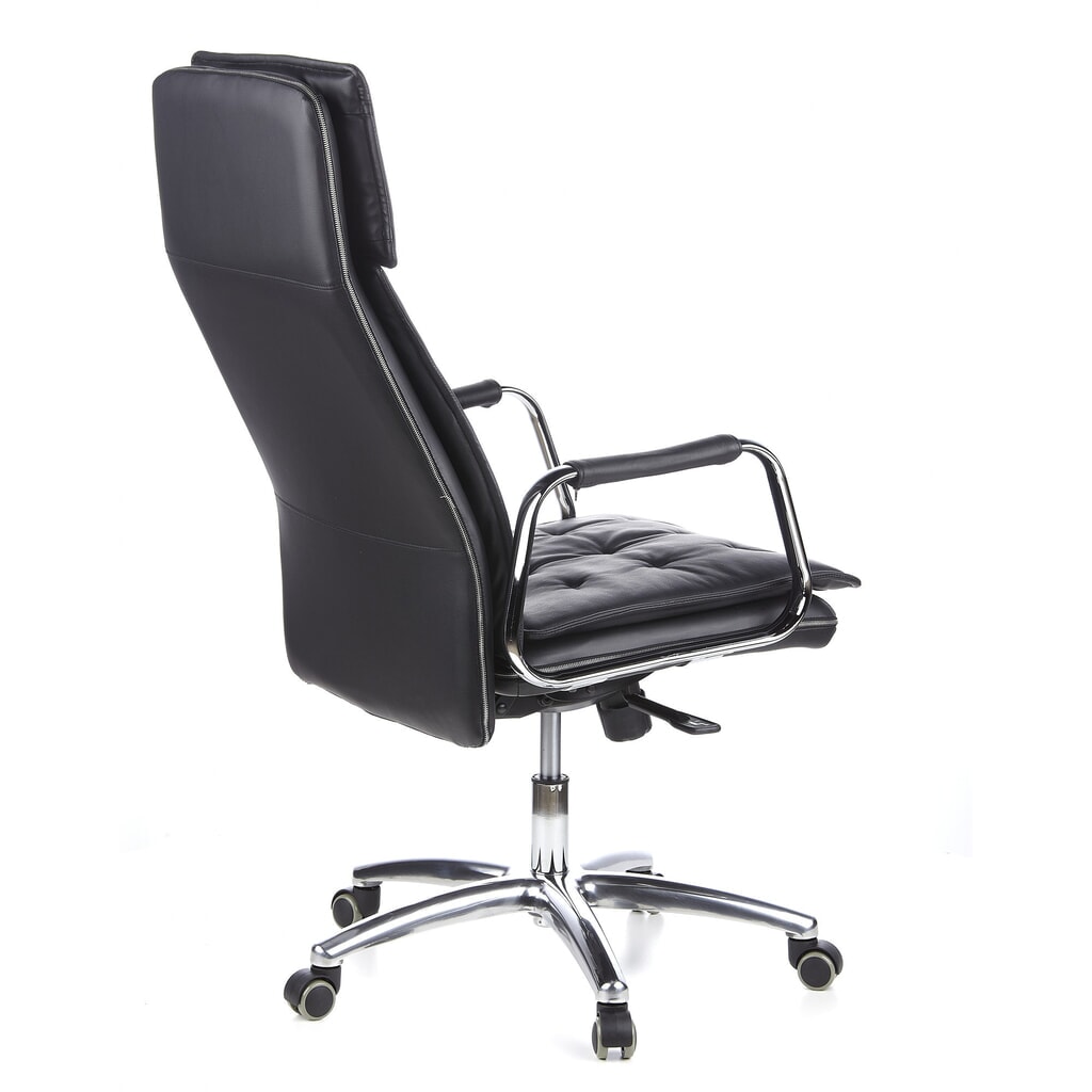 N° de l'image du produit 6 : Siège de bureau / fauteuil de direction hjh OFFICE VILLA 20 cuir, noir