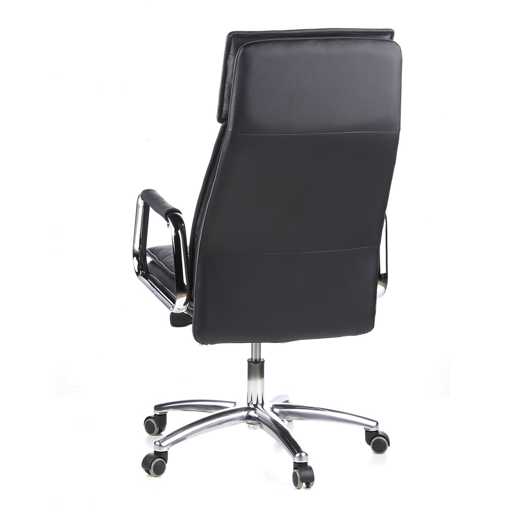 Siège de bureau / fauteuil de direction hjh OFFICE VILLA 20 cuir, noir N° de l'image du produit 8 : Siège de bureau / fauteuil de direction hjh OFFICE VILLA 20 cuir, noir