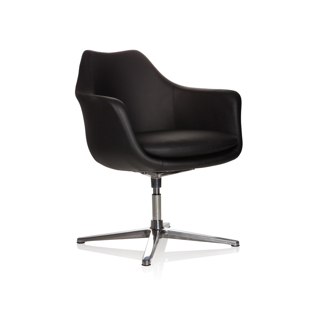 Numéro de l'image du produit 2: Siège de bureau / fauteuil lounge hjh OFFICE Artemia similicuir, noir