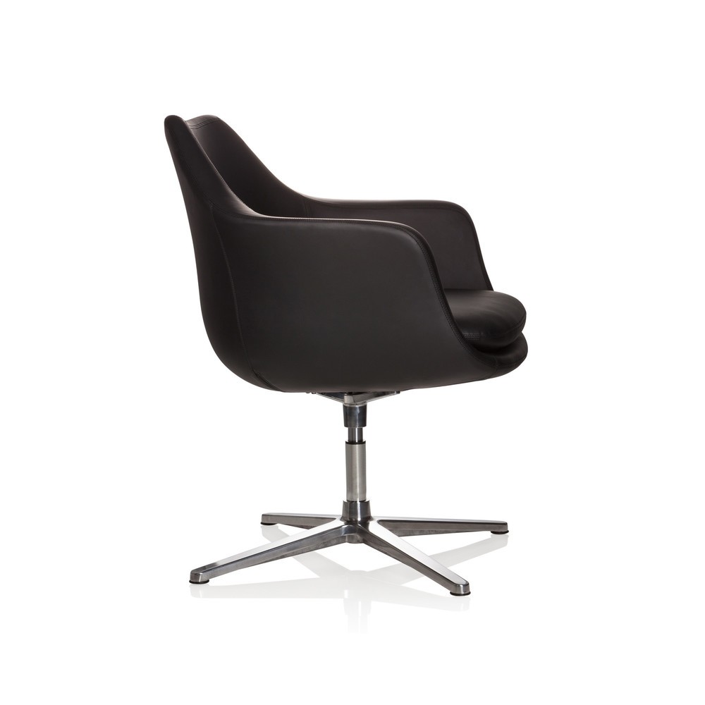 Numéro de l'image du produit 3: Siège de bureau / fauteuil lounge hjh OFFICE Artemia similicuir, noir