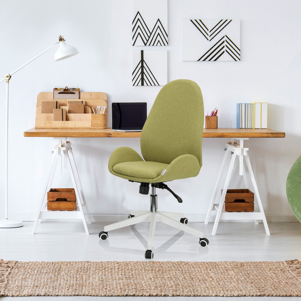 N° de l'image du produit 5 : Chaise de bureau / chaise pivotante hjh OFFICE AVEA I tissu, vert