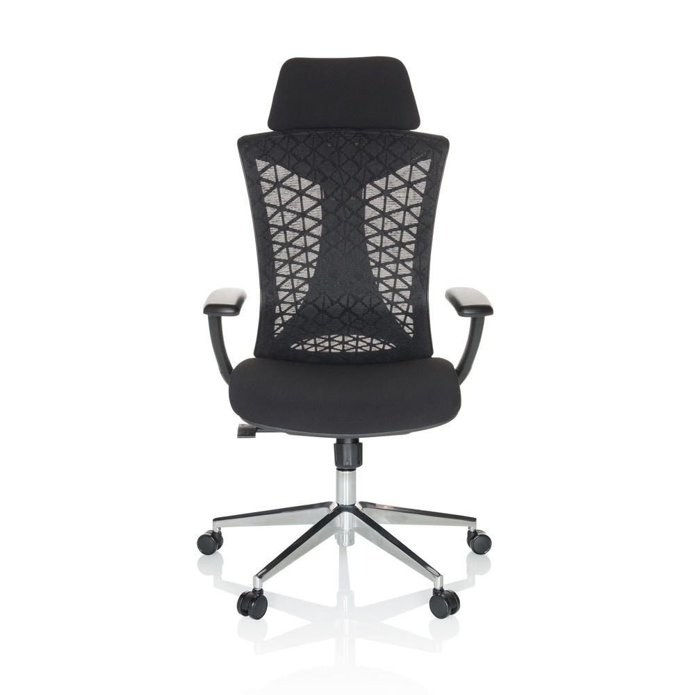 Numéro de l'image du produit 1: Chaise de bureau / chaise pivotante hjh OFFICE FALEO B maille / tissu, noir
