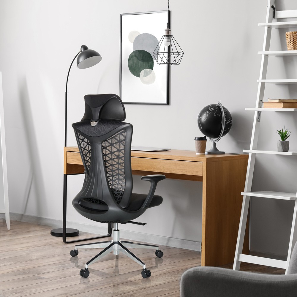 Numéro de l'image du produit 5: Chaise de bureau / chaise pivotante hjh OFFICE FALEO B maille / tissu, noir