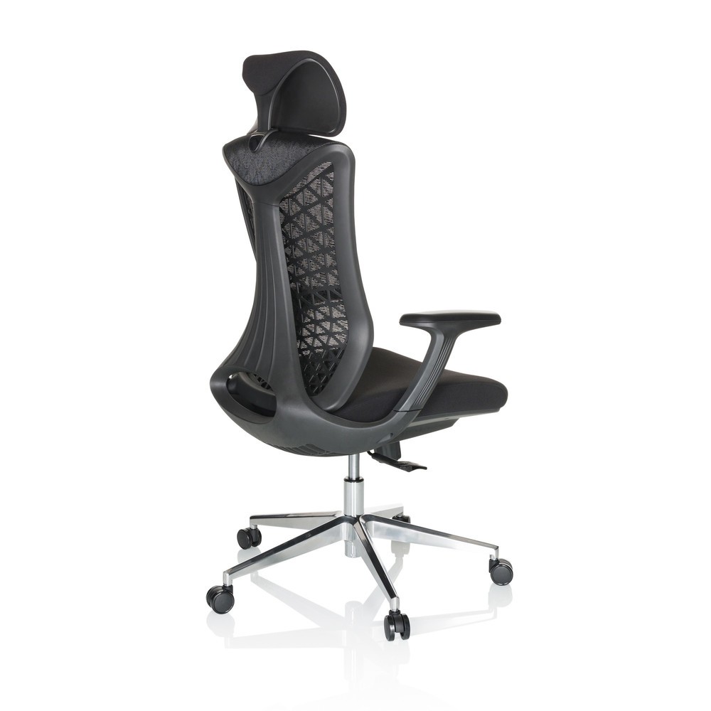 Numéro de l'image du produit 10: Chaise de bureau / chaise pivotante hjh OFFICE FALEO B maille / tissu, noir