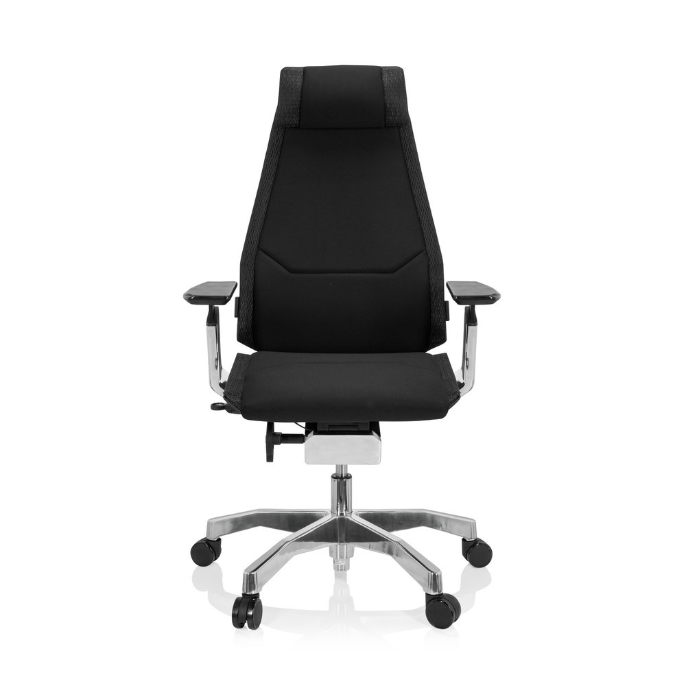 Numéro de l'image du produit 1: Chaise de bureau / chaise pivotante hjh OFFICE GENIDIA PRO tissu, noir