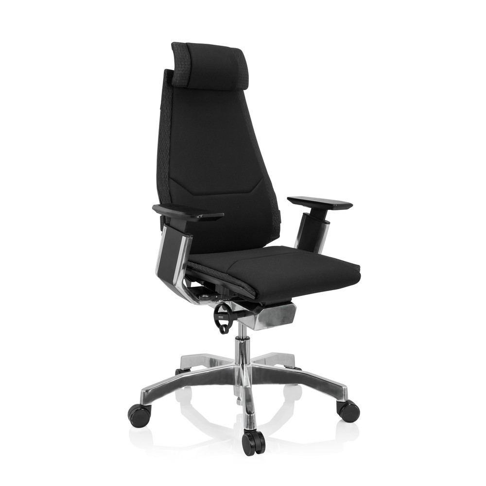Numéro de l'image du produit 2: Chaise de bureau / chaise pivotante hjh OFFICE GENIDIA PRO tissu, noir