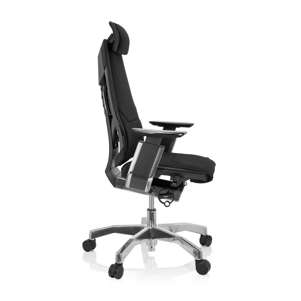Numéro de l'image du produit 3: Chaise de bureau / chaise pivotante hjh OFFICE GENIDIA PRO tissu, noir