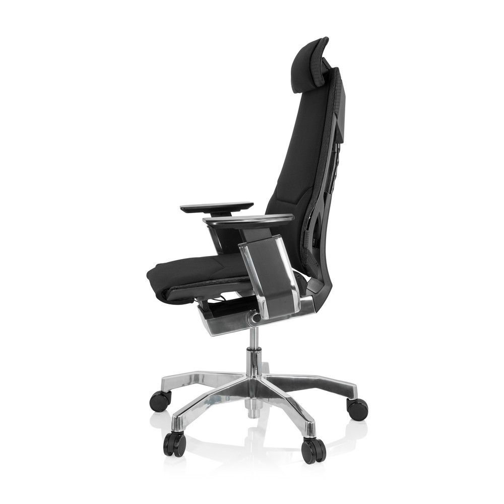 Numéro de l'image du produit 8: Chaise de bureau / chaise pivotante hjh OFFICE GENIDIA PRO tissu, noir