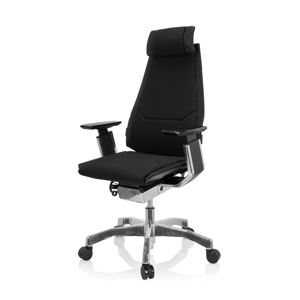 Numéro de l'image du produit 9: Chaise de bureau / chaise pivotante hjh OFFICE GENIDIA PRO tissu, noir