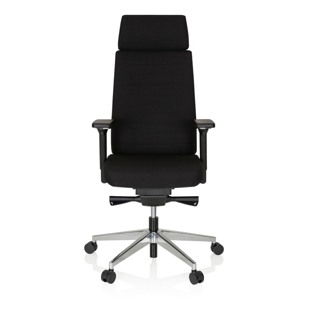 N° de l'image du produit 1 : Siège de bureau / siège de travail hjh OFFICE MOVE-TEC PRO tissu, noir