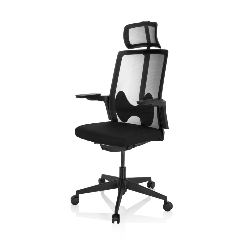 Numéro de l'image du produit 9: Siège de bureau / siège pivotant hjh OFFICE ARCEO B tissu/maille, noir