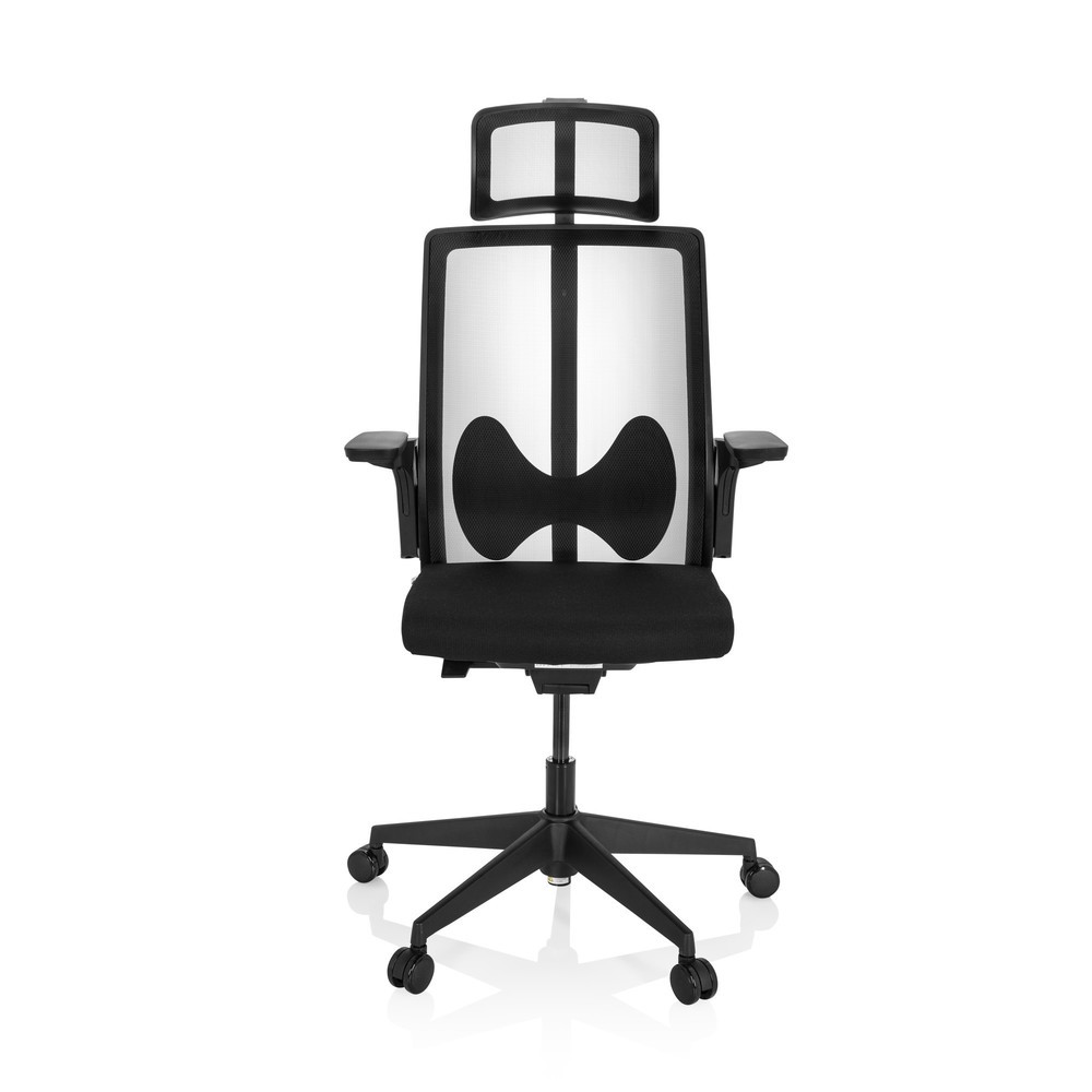 Numéro de l'image du produit 1: Siège de bureau / siège pivotant hjh OFFICE ARCEO B tissu/maille, noir