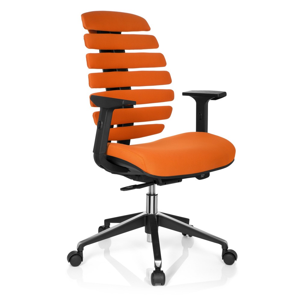 Numéro de l'image du produit 2: Siège de bureau / siège pivotant hjh OFFICE ERGO LINE II tissu, orange
