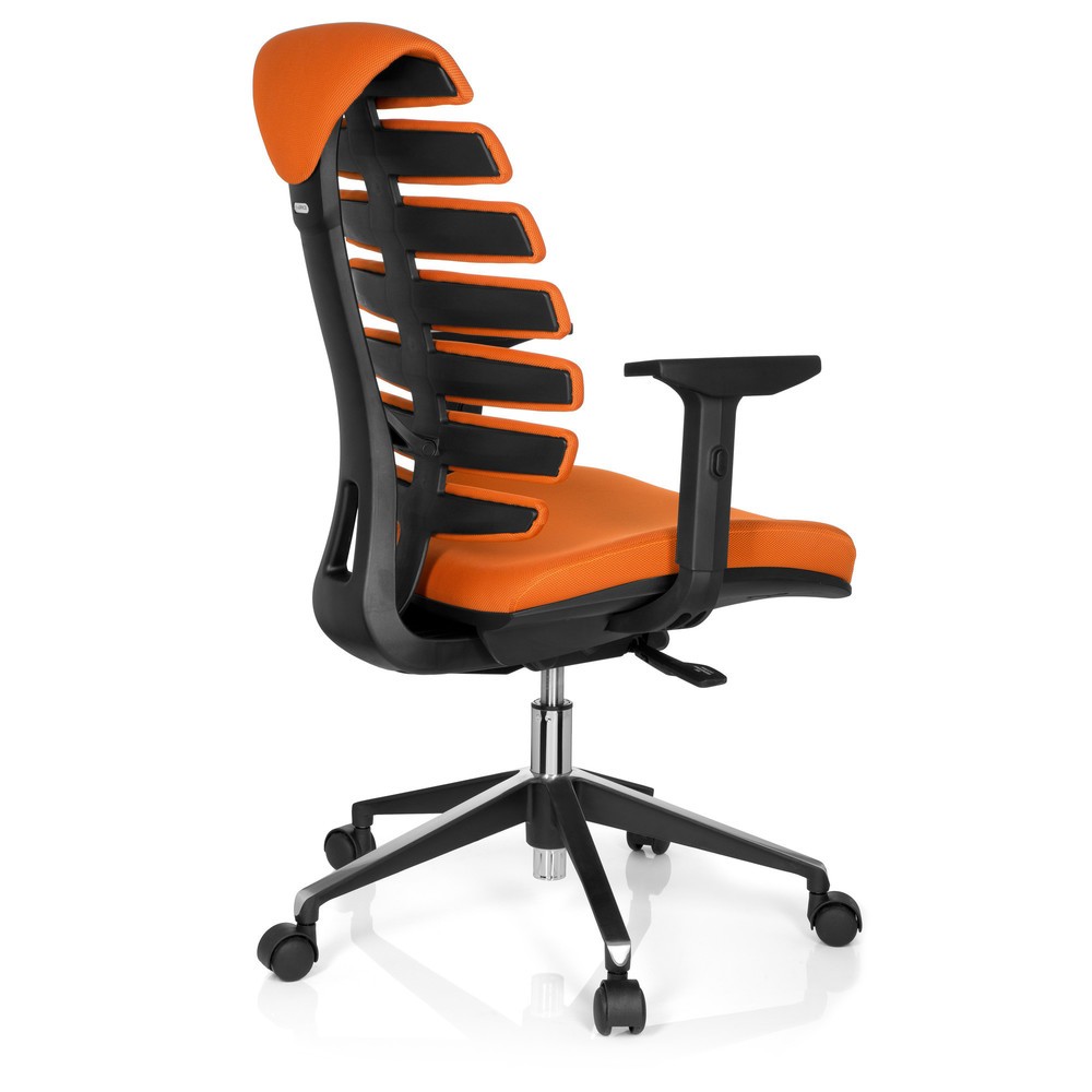 Numéro de l'image du produit 4: Siège de bureau / siège pivotant hjh OFFICE ERGO LINE II tissu, orange