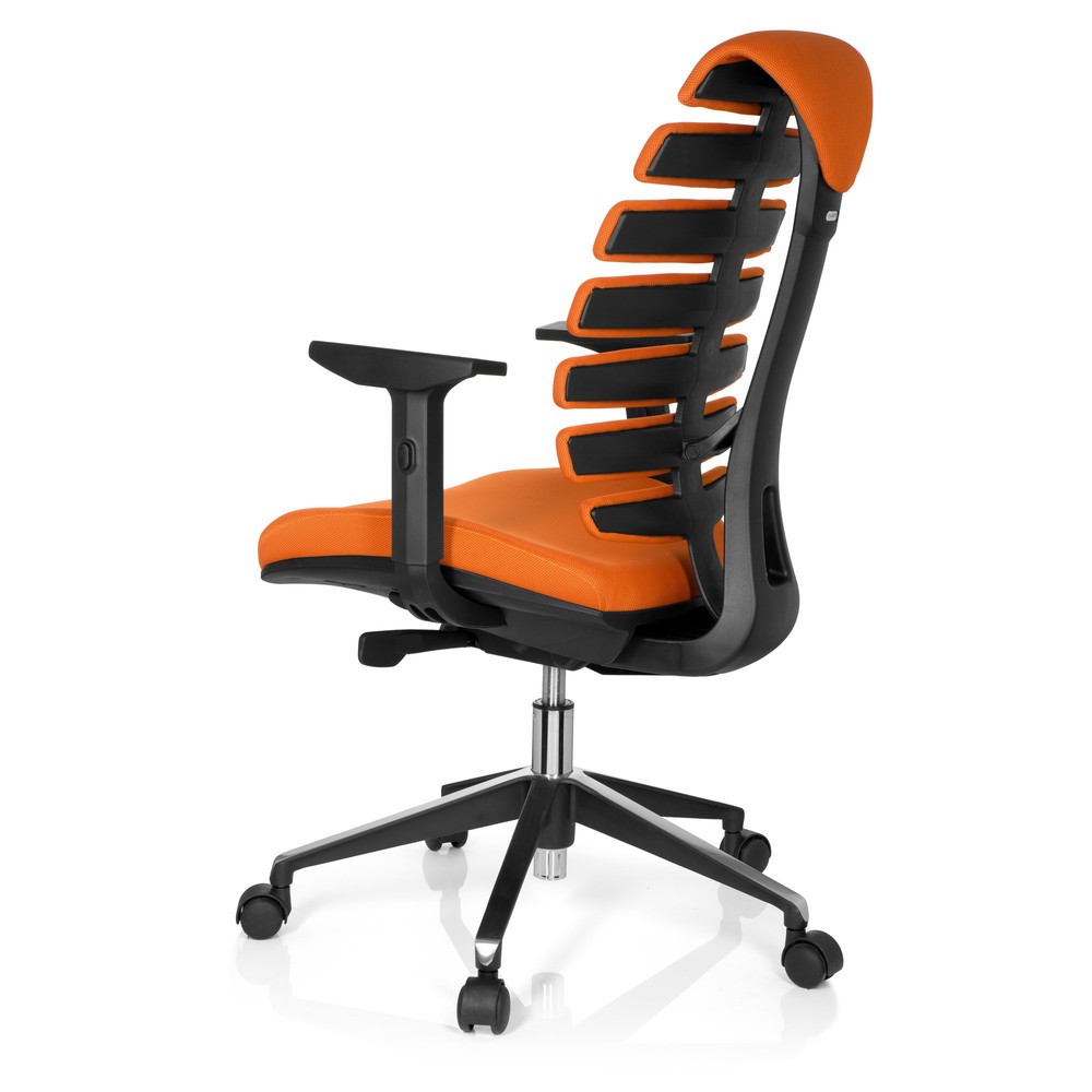 Numéro de l'image du produit 7: Siège de bureau / siège pivotant hjh OFFICE ERGO LINE II tissu, orange