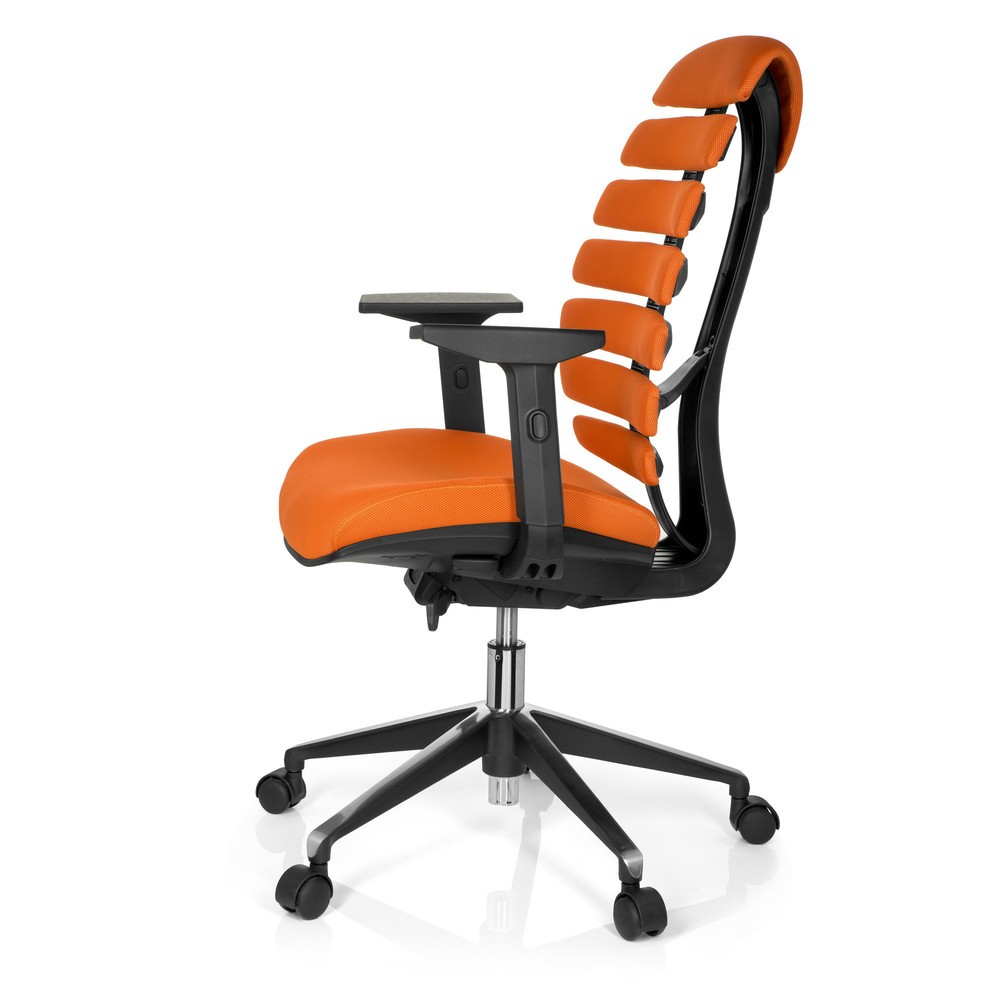 Numéro de l'image du produit 8: Siège de bureau / siège pivotant hjh OFFICE ERGO LINE II tissu, orange