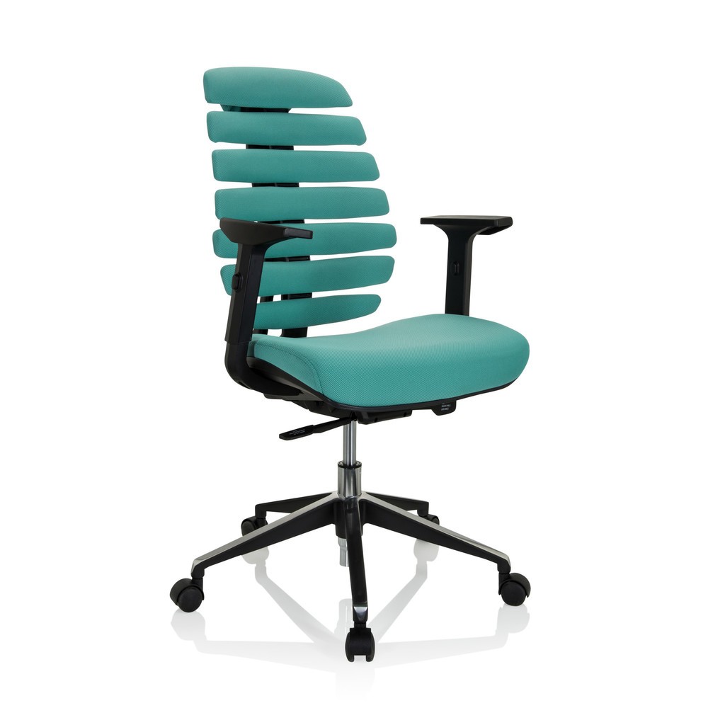 Numéro de l'image du produit 2: Siège de bureau / siège pivotant hjh OFFICE ERGO LINE II tissu, turquoise