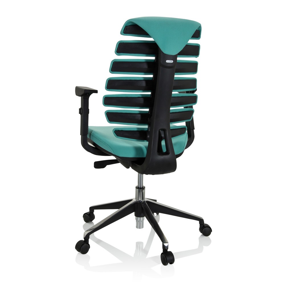 Numéro de l'image du produit 6: Siège de bureau / siège pivotant hjh OFFICE ERGO LINE II tissu, turquoise