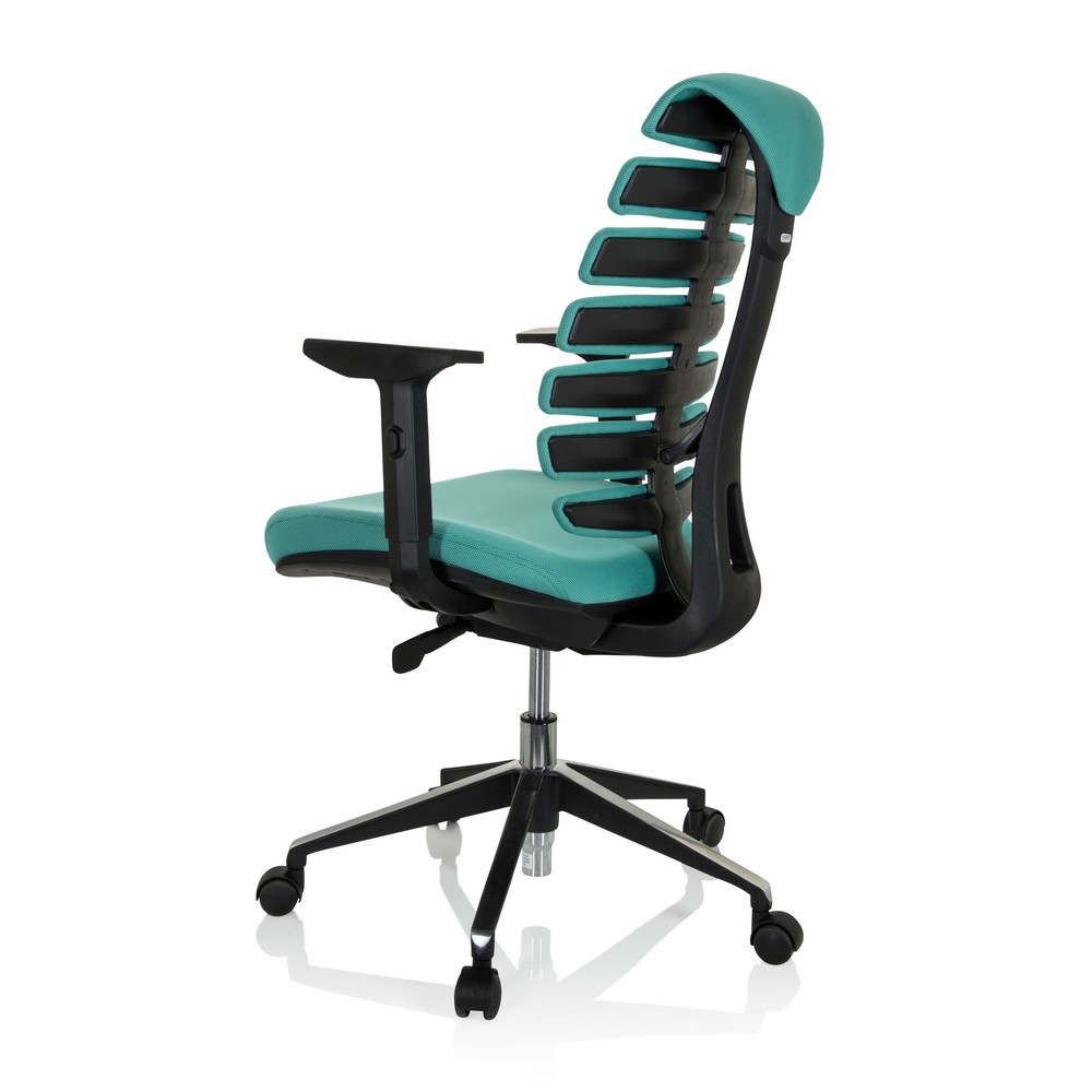 Numéro de l'image du produit 7: Siège de bureau / siège pivotant hjh OFFICE ERGO LINE II tissu, turquoise