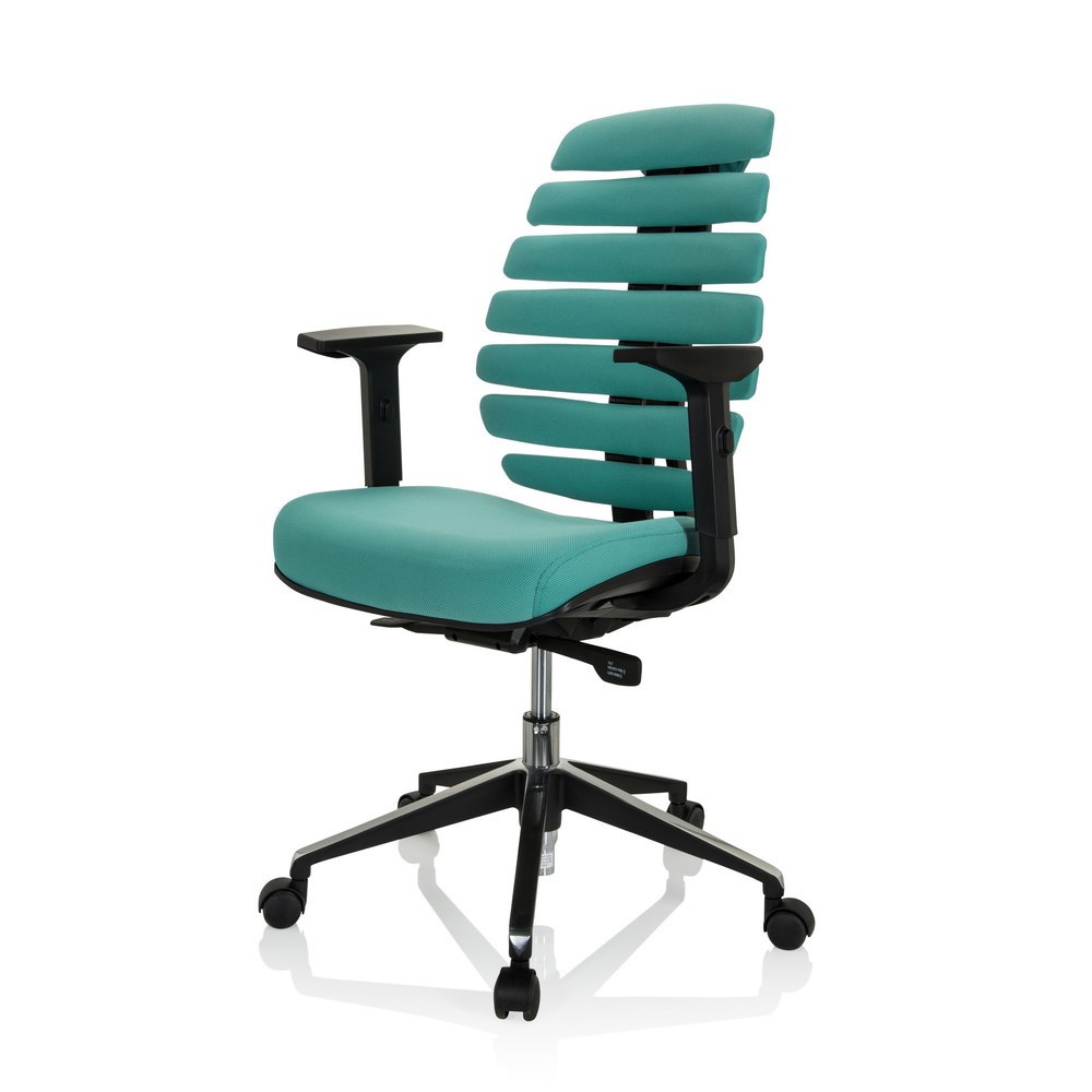 Numéro de l'image du produit 9: Siège de bureau / siège pivotant hjh OFFICE ERGO LINE II tissu, turquoise